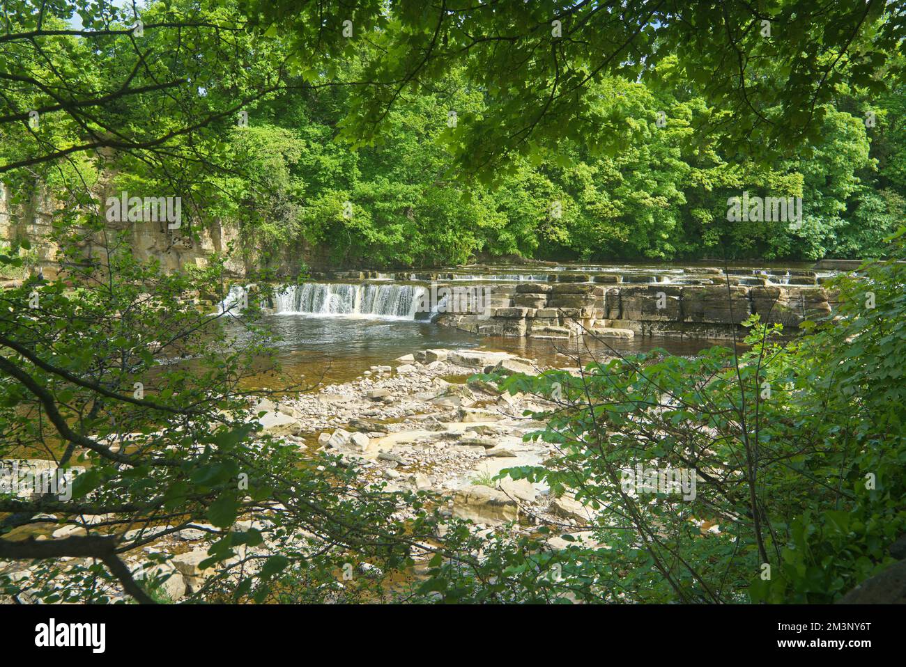 River Swale, from Fosse Car Park, riverside path, Richmond Falls