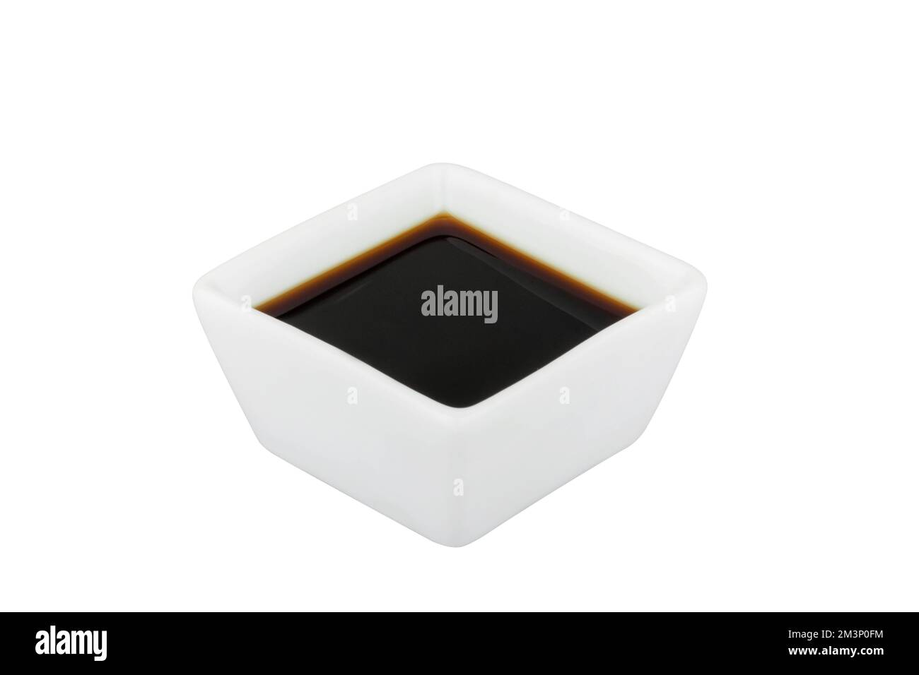 Soy sauce in bowl isolated on white background Stock Photo Alamy