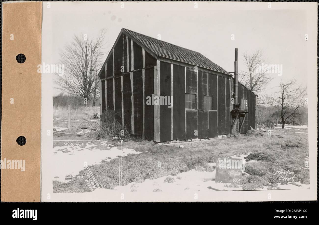 Ralph Longueil, shack, Pelham, Mass., Mar. 13, 1928 Parcel no. 3079
