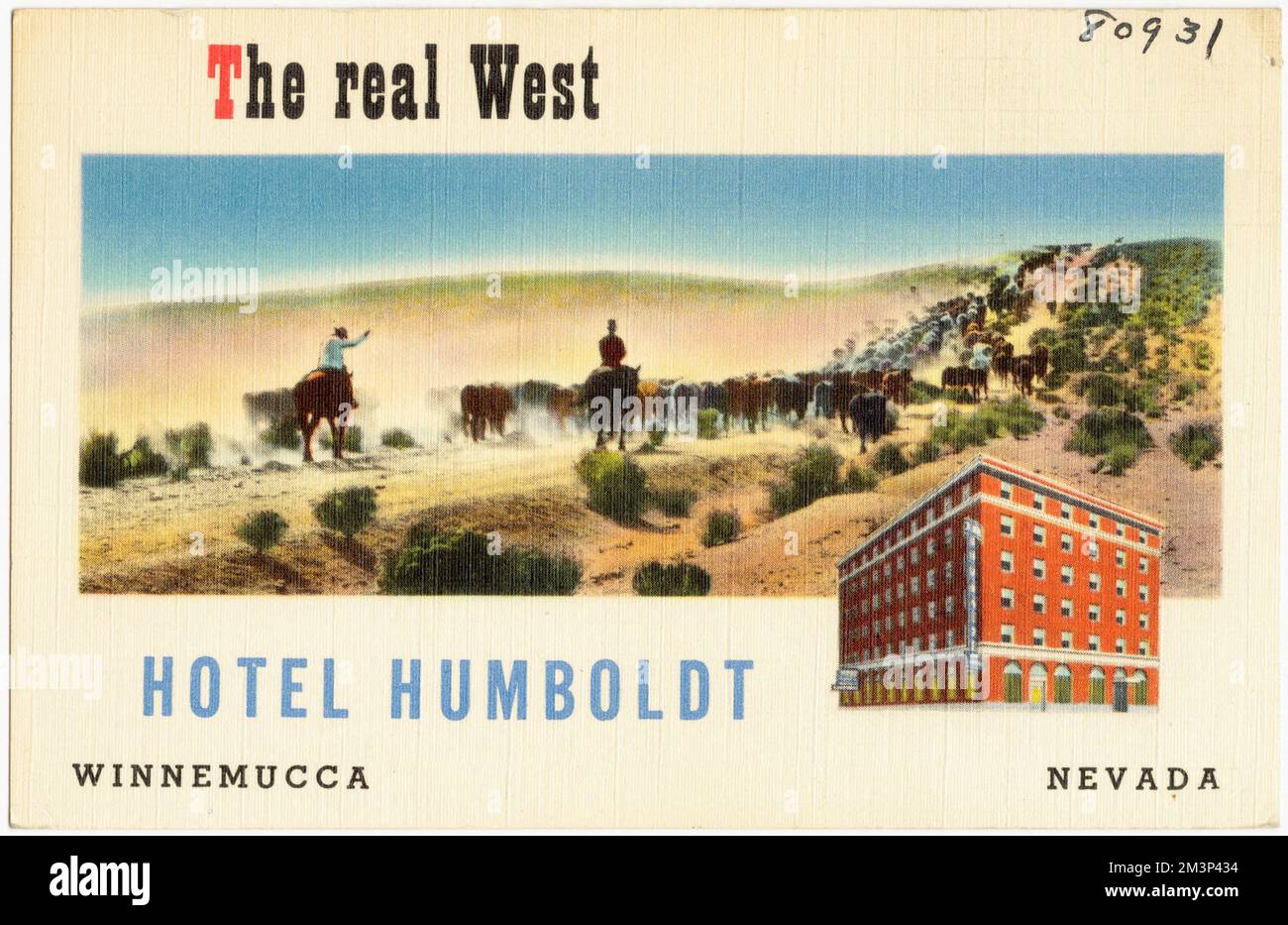 The real west, Hotel Humboldt, Winnemucca, Nevada , Hotels, Tichnor