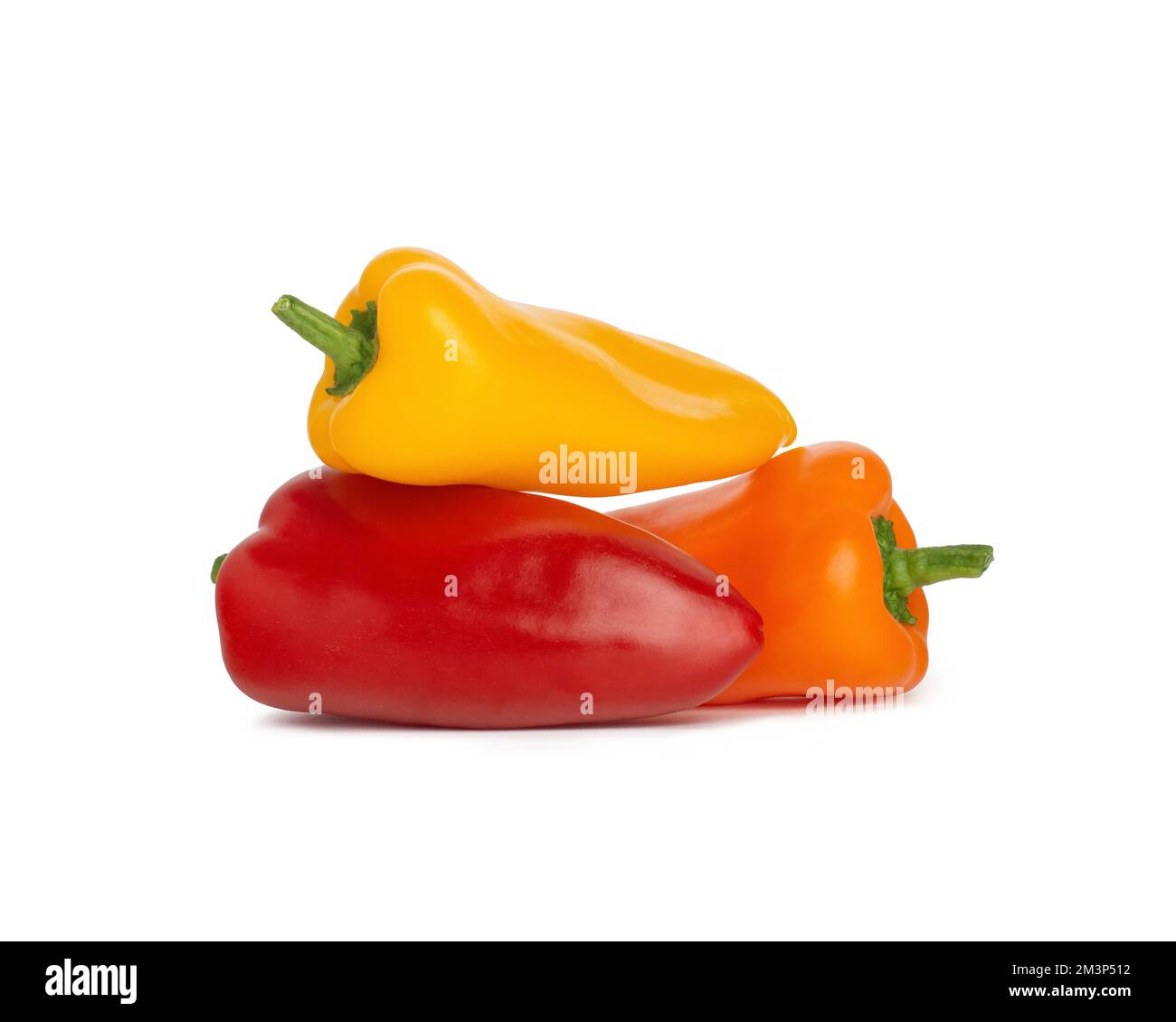 red sweet pepper on a white isolated background Stock Photo - Alamy