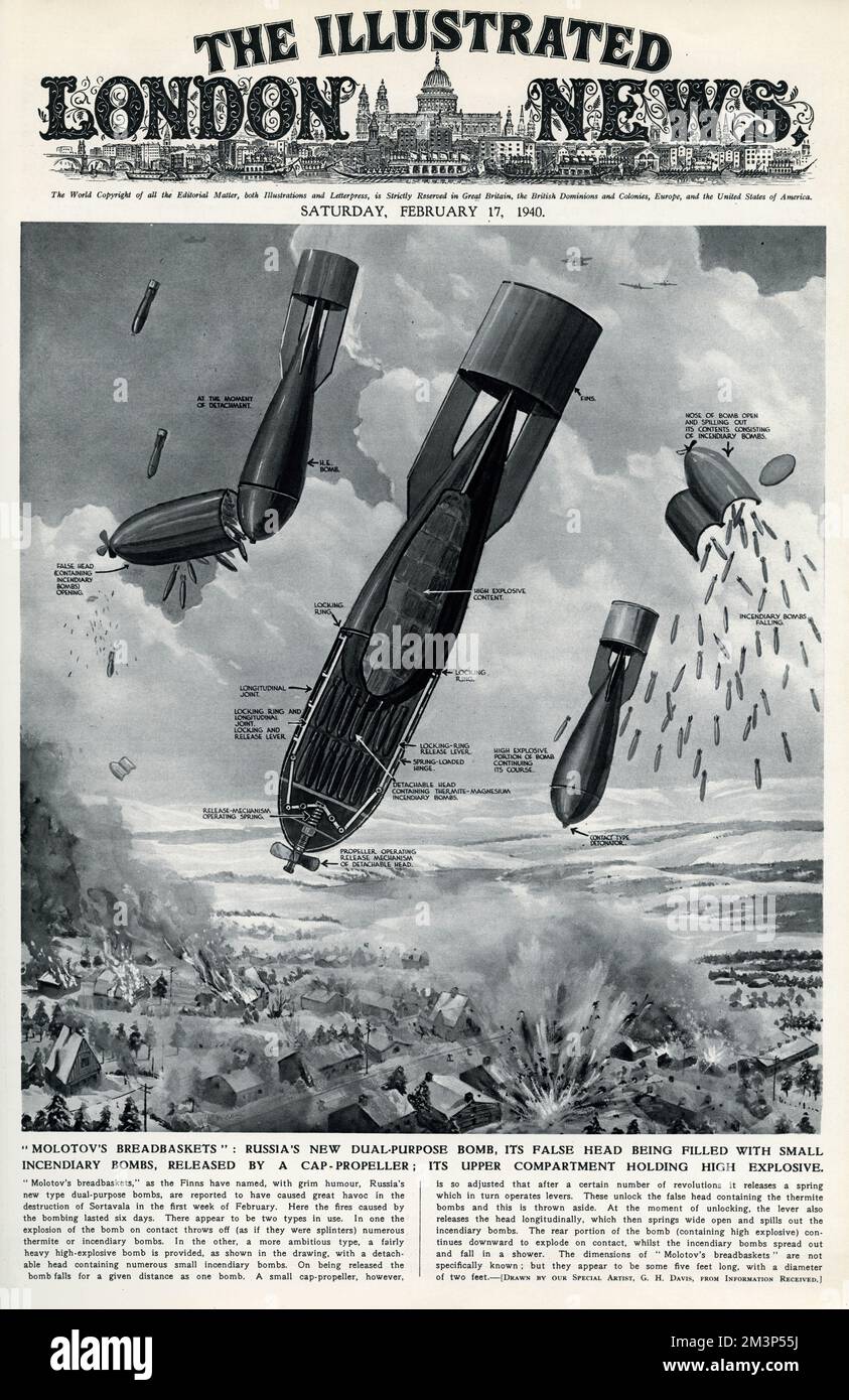 Molotov's breadbaskets Russia's new dualpurpose bomb used during the