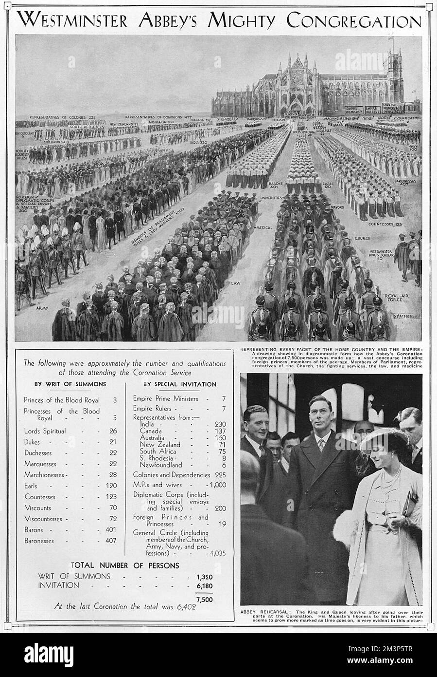 1937 coronation guests hi-res stock photography and images - Alamy