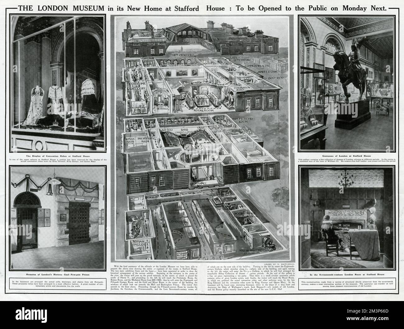 London Museum's new home, Stafford House, London Stock Photo