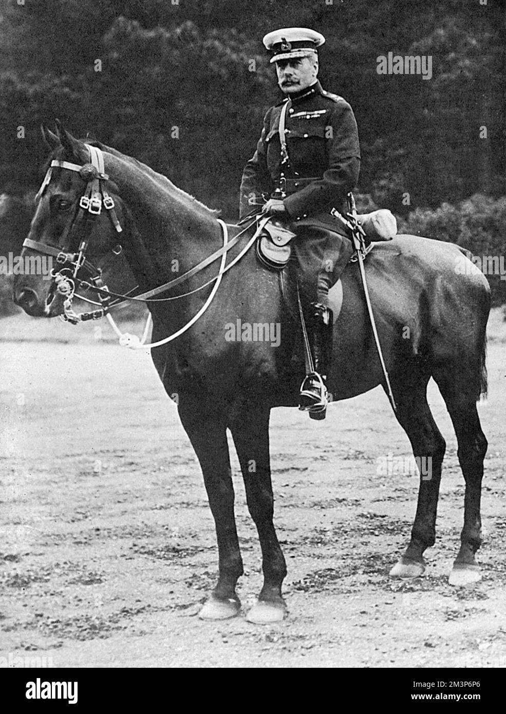 A photograph of General (later Field-Marshal and Earl) Sir Douglas Haig (1861-1928), after his appointment as Commander-in-Chief of the British army, succeeding Sir John French, in December 1915.     Date: 1915 Stock Photo