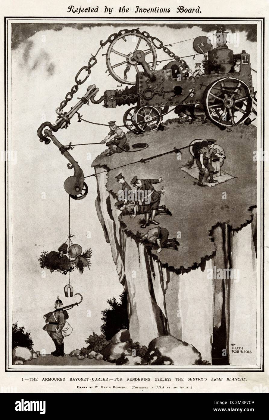 Armoured curler by William Heath Robinson Stock Photo Alamy