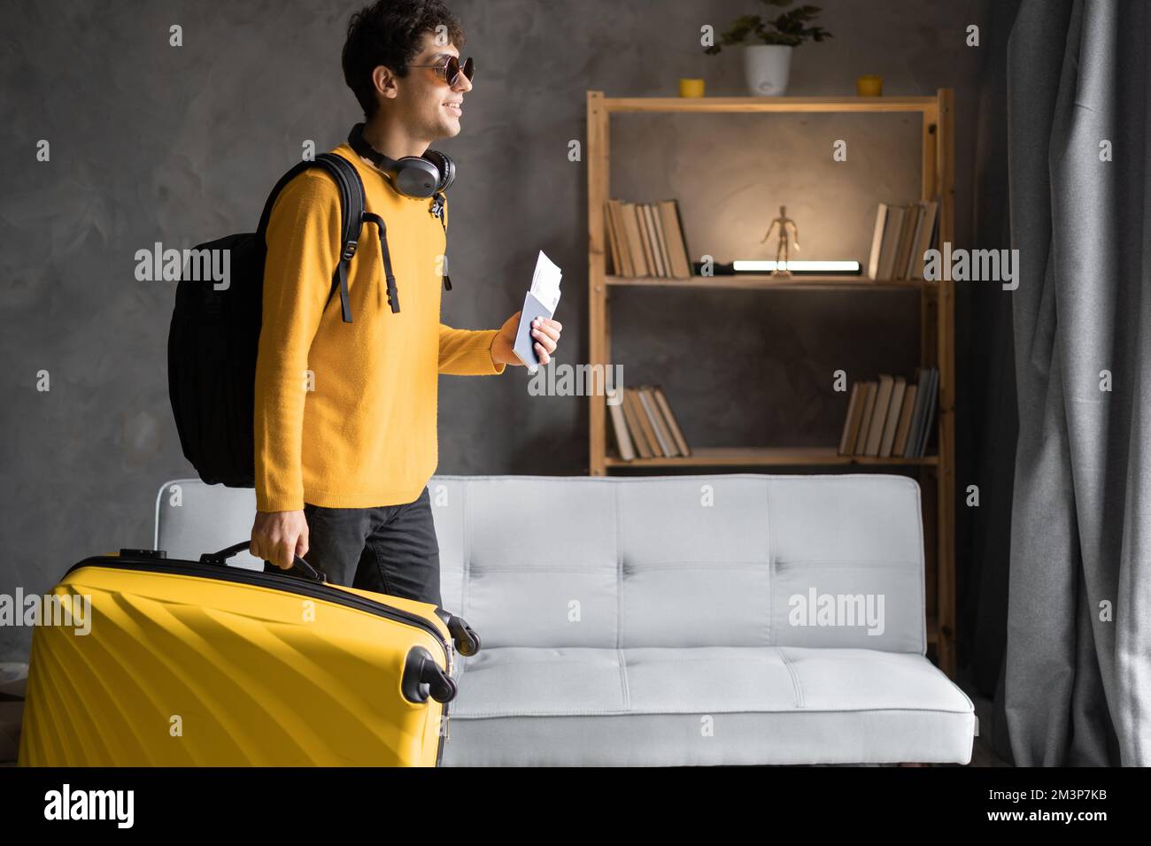 Young arabic man passport hi-res stock photography and images - Alamy