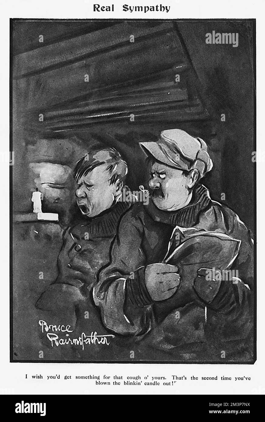 'Real Sympathy' by Bruce Bairnsfather Stock Photo