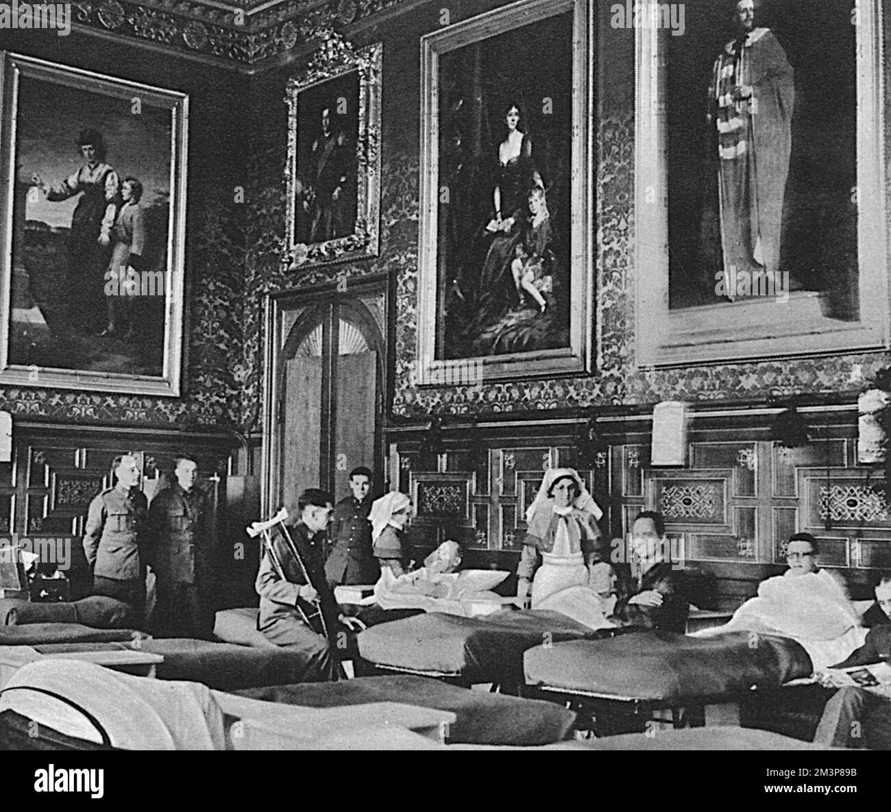 Hatfield House as a military hospital, World War Two Stock Photo Alamy