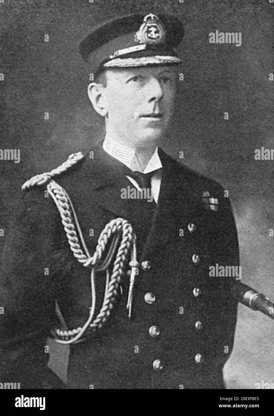 Vice-Admiral Sir Stanley Cecil James Colville (1861 - 1939), photographed while in command of the First Battle Squadron of the Royal Navy. He was promoted to Admiral shortly after the outbreak of war and in 1916 was appointed Commander-in-Chief, Portsmouth Stock Photo