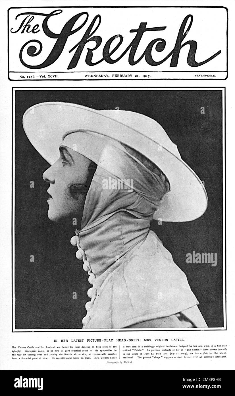 Mrs Vernon (Irene) Castle Stock Photo Alamy