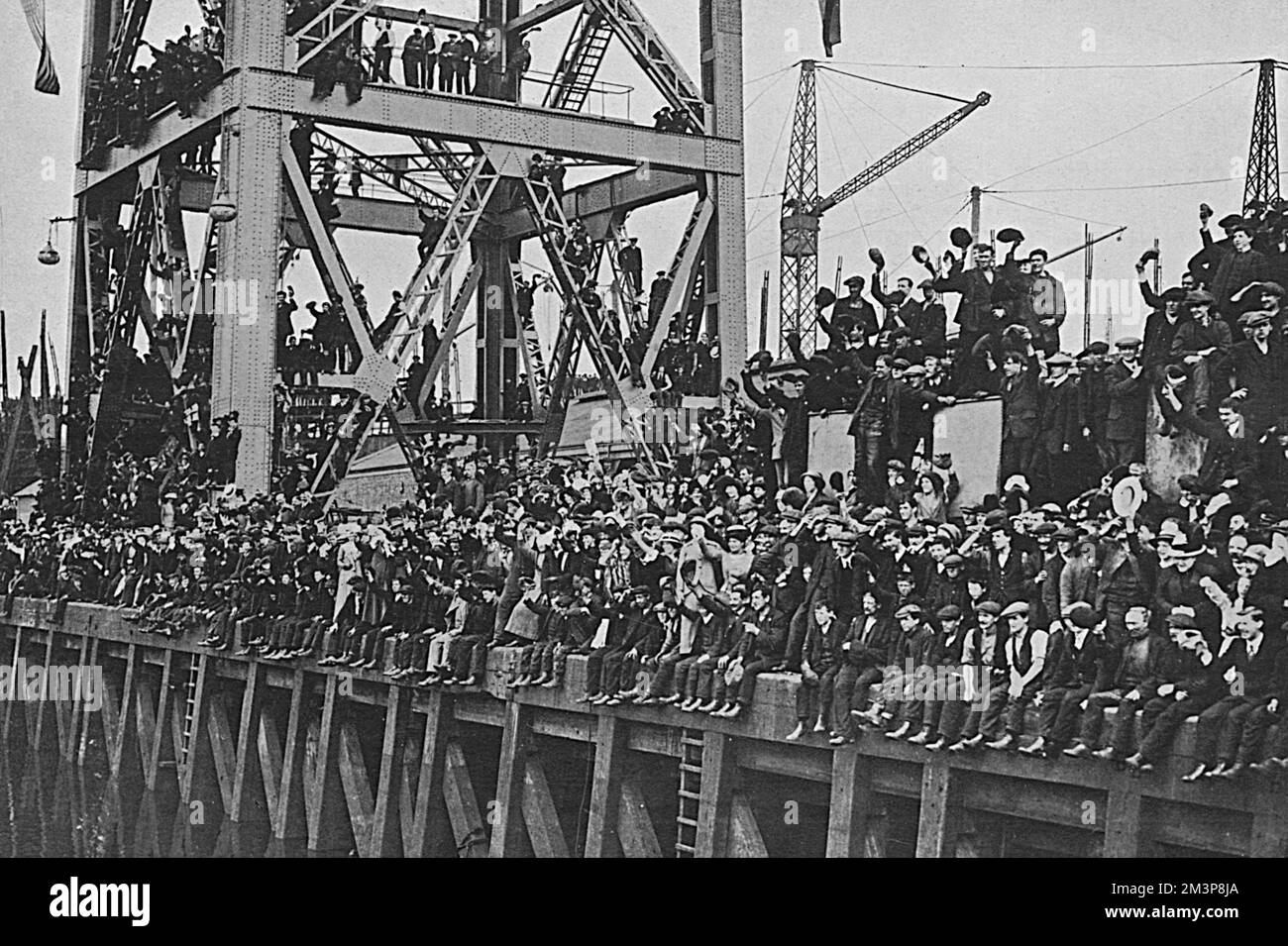 Royal visit to Clydeside Stock Photo