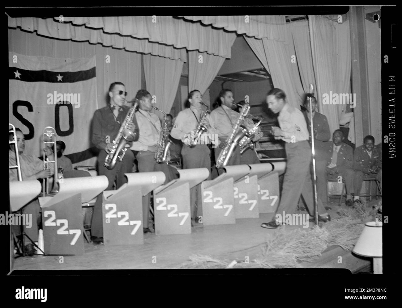 Reed section of 227th A.G.F. Band , Soldiers, Military bands, United