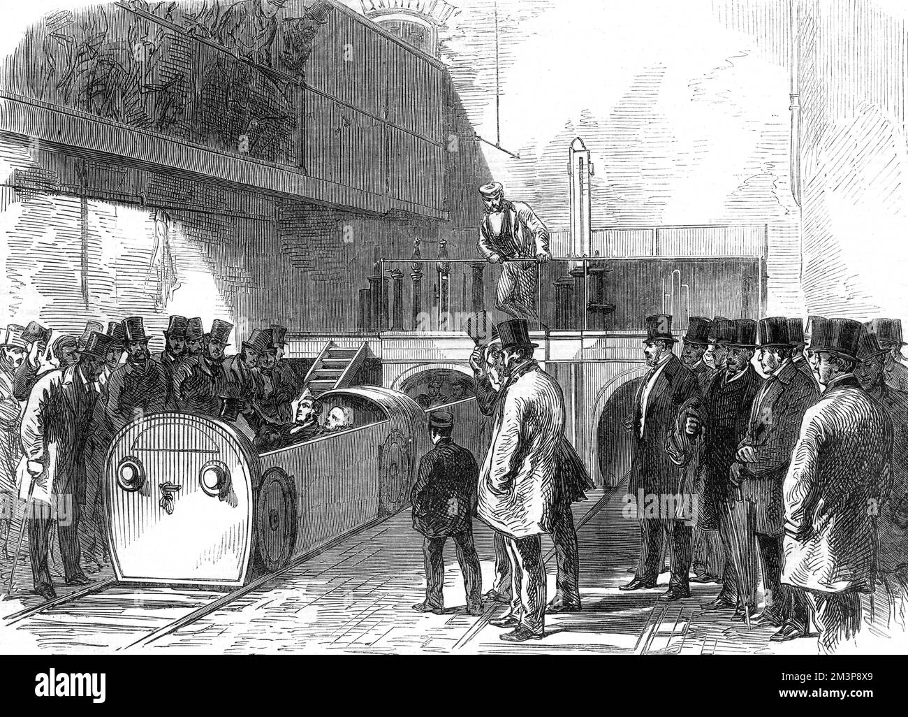 Opening of the tube line between Holborn and Euston Stock Photo