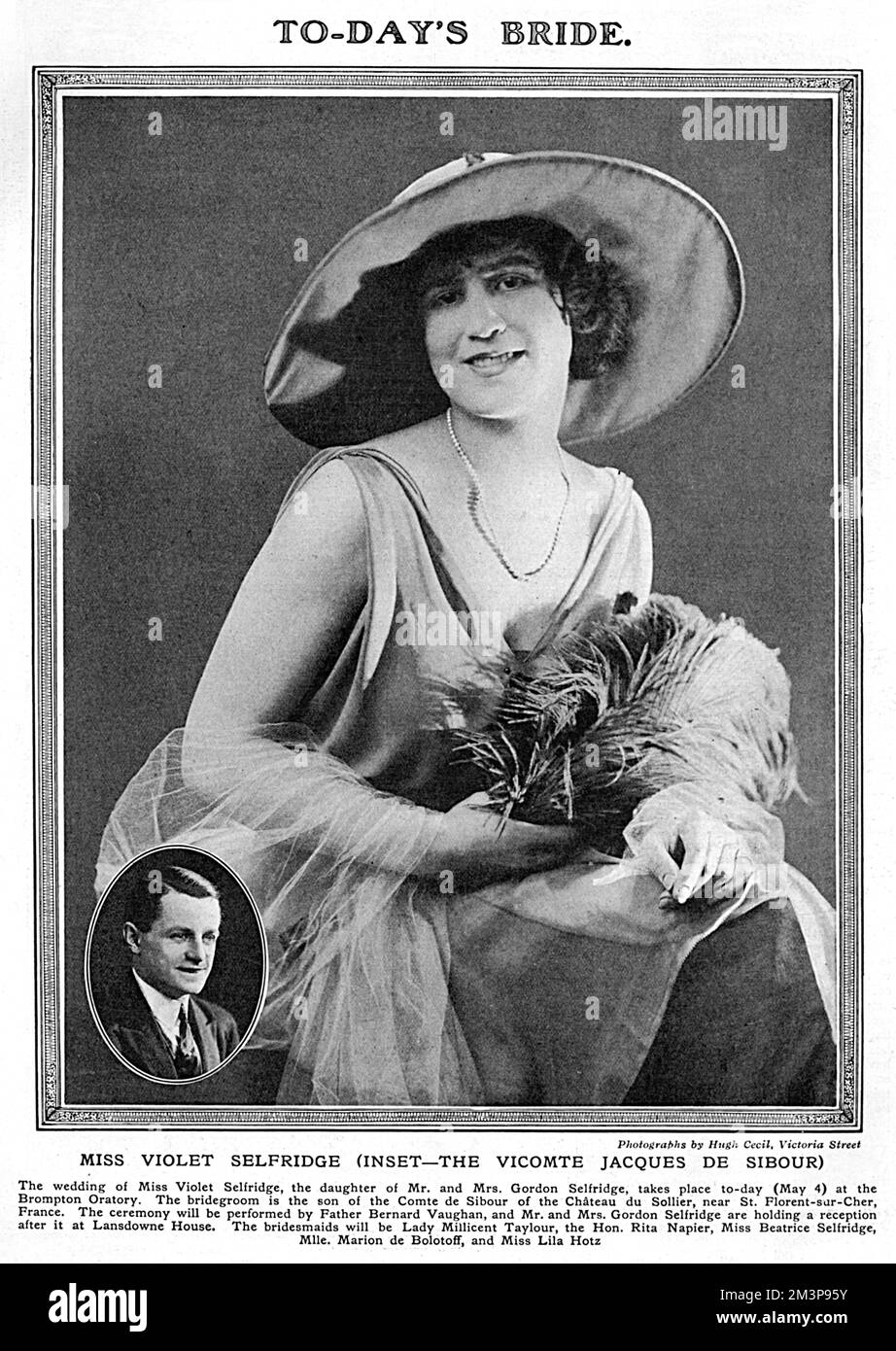 Miss Violet (Violette) Selfridge, daughter of retail magnate Harry Gordon Selfridge, pictured at