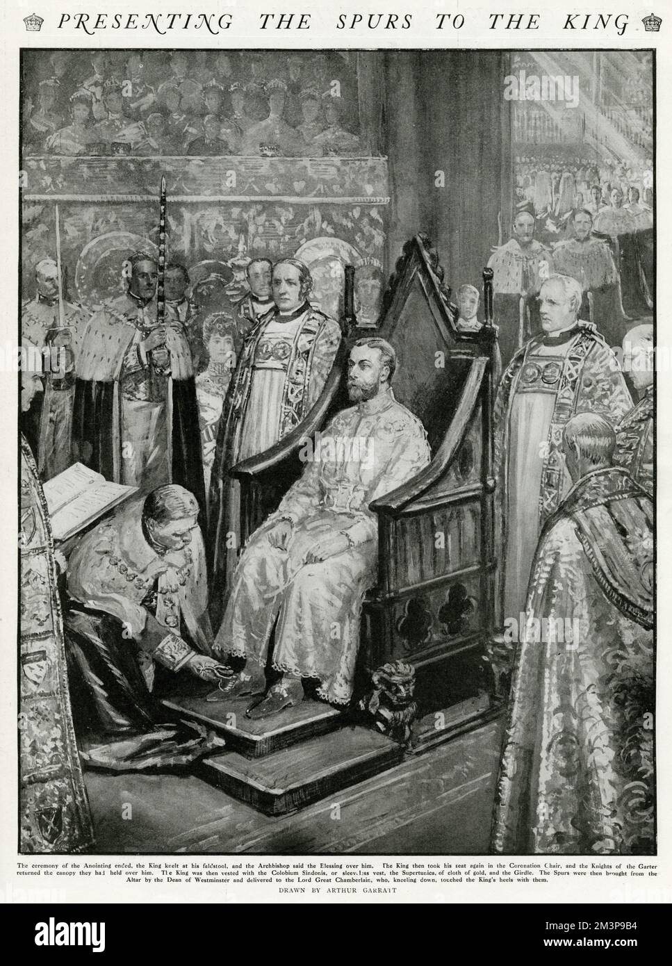 King george v coronation chair hi-res stock photography and images - Alamy