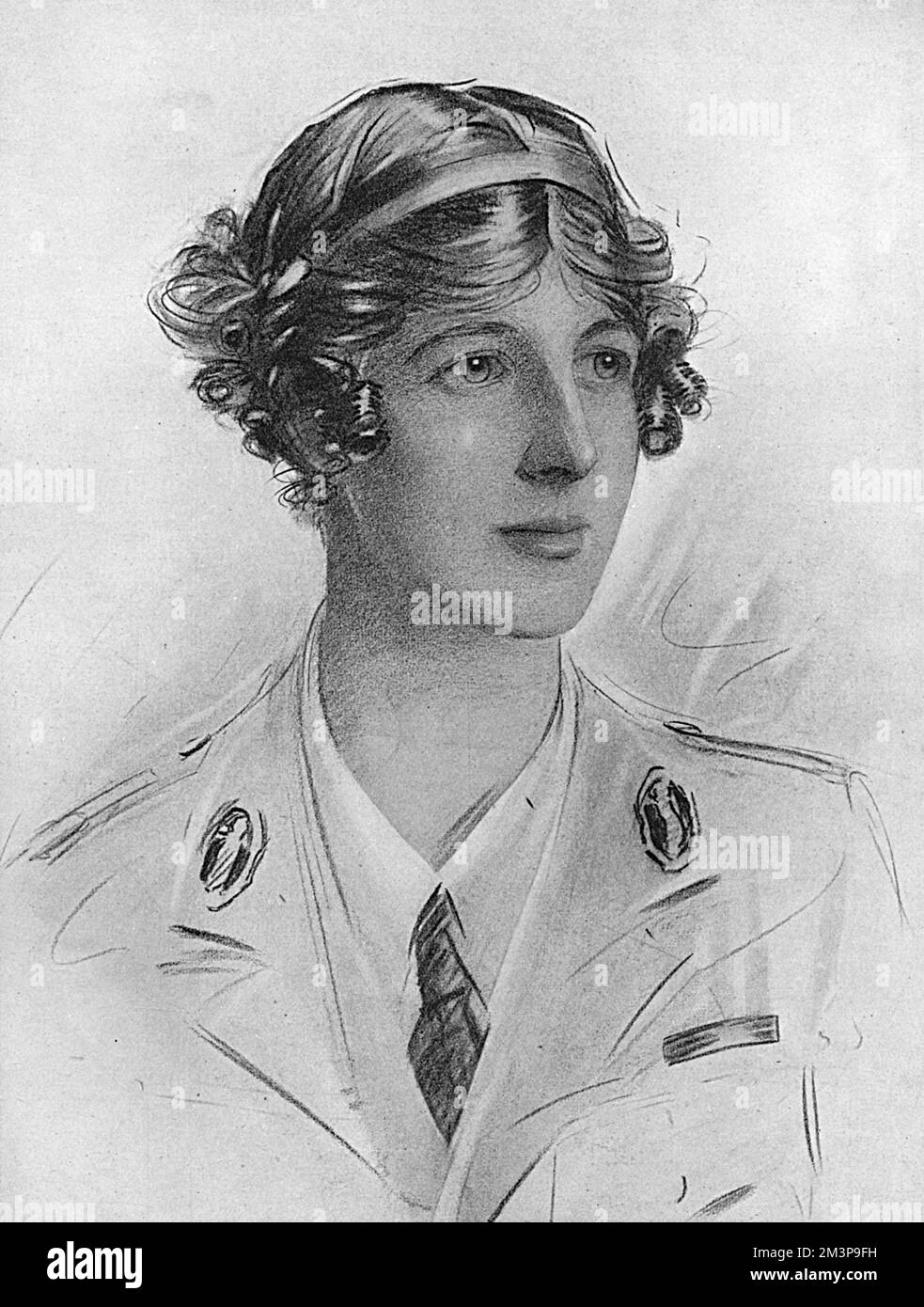 Lady Londonderry, formerly the Hon. Edith Chaplin, pictured in 1918 when she was President of the Women's War Services Legion (previously known as the Women's Legion) which provided military cooks and motor drivers for the War Office.  She was awarded the Order of the Dame of the British Empire for her work during the war.       Date: 1918 Stock Photo