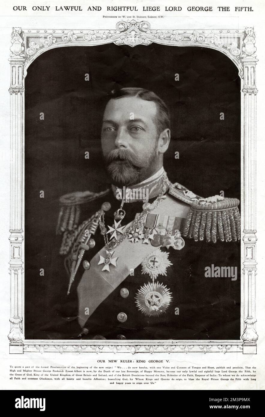 Our new ruler King George V Stock Photo - Alamy