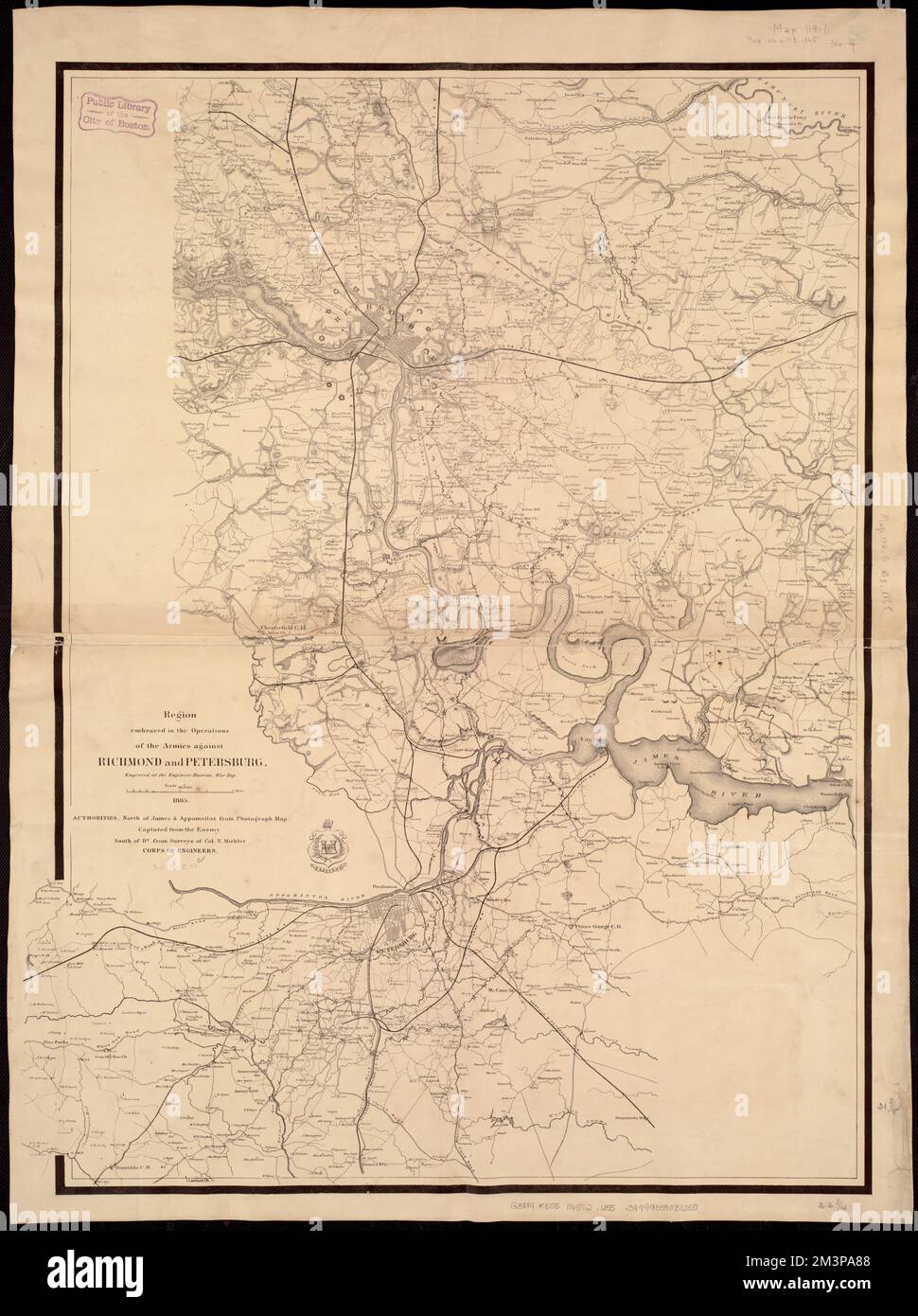 Region embraced in the operations - Region Embraced In The Operations Of The Armies Against Richmond And Petersburg United States History Civil War 1861 1865 Maps Richmond Va History Civil War 1861 1865 Maps Petersburg Va History 19th Century Maps 18611865 Norman B Leventhal Map Center Collection 2M3PA88 