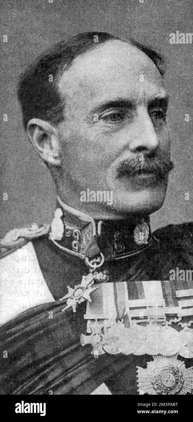 General Sir Ian Standish Monteith Hamilton (1853-1947), British army officer, pictured here in 1915. Hamilton was best known for commanding the ill-fated Mediterranean Expeditionary Force in the Dardanelles during the Battle of Gallipoli. He also served in the First and Second Boer Wars, the Second Anglo-Afghan War, the Mahdist War, and the Russo-Japanese War.     Date: 1915 Stock Photo