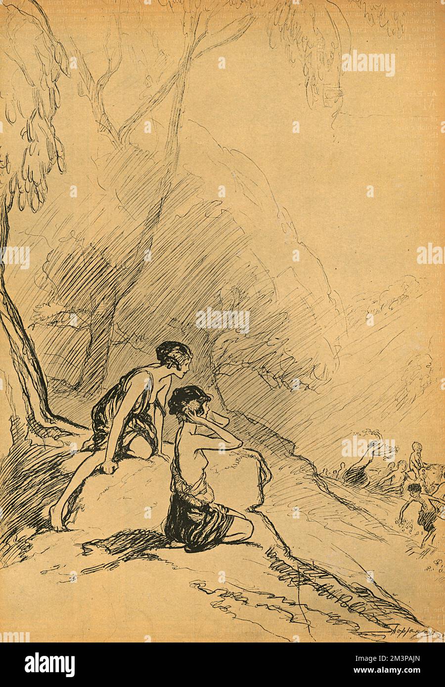 Once Upon a Time - a sketch by Claude Shepperson Stock Photo - Alamy