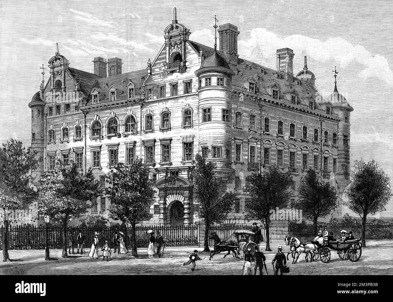 The new headquarters of the Metropolitan Police on the Thames Embankment, London. Stock Photo
