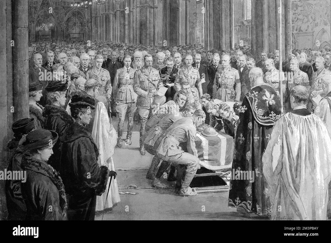 Photo Ancienne Originale 1890 - Intérieur D'église Funéraire (Arras?) - Tirage Citrate Collé Sur Carton