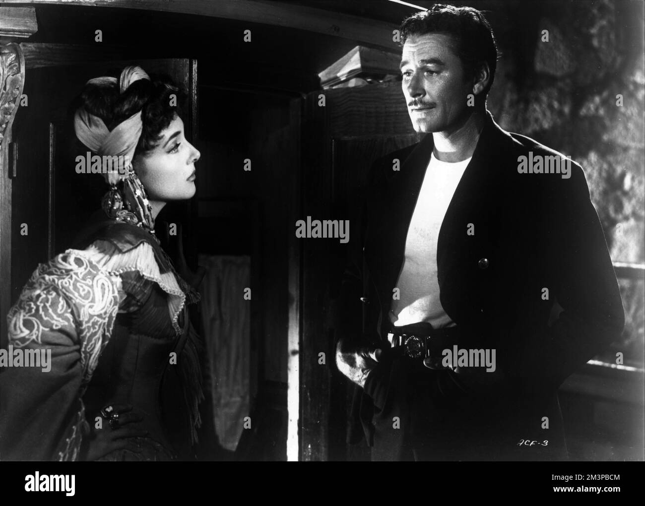 MICHELINE PRESLE and ERROL FLYNN in ADVENTURES OF CAPTAIN FABIAN 1950 ...