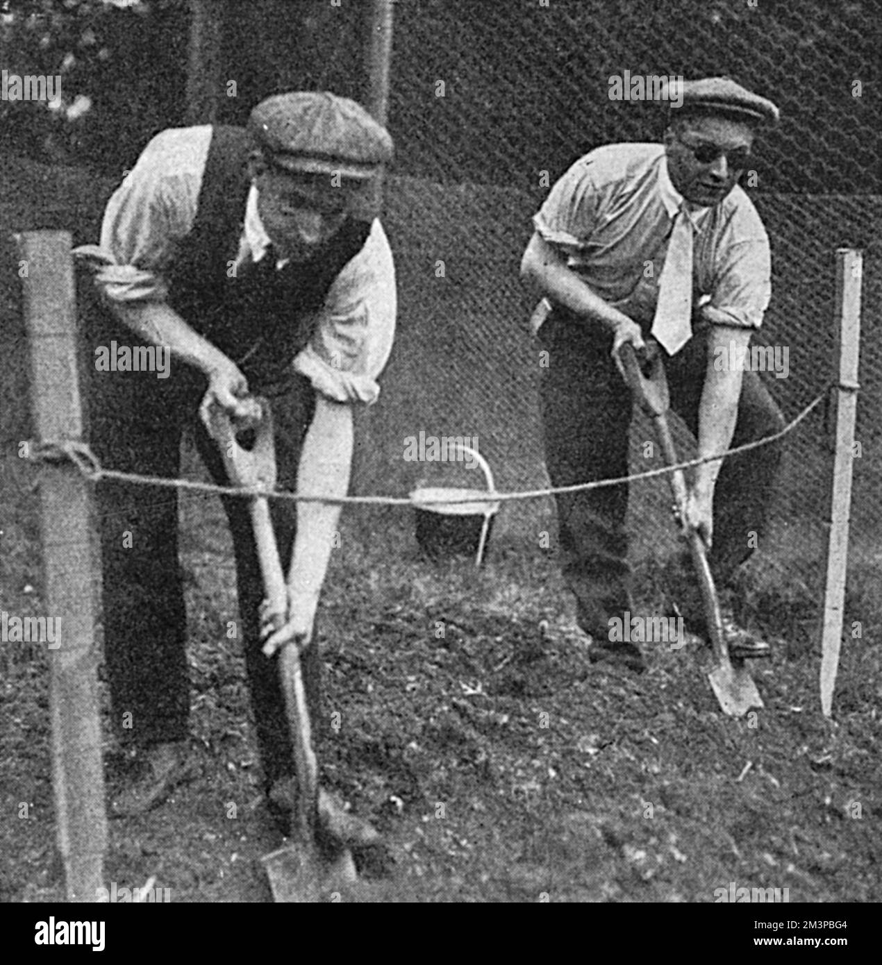 Blind servicemen at St Dunstan's Stock Photo