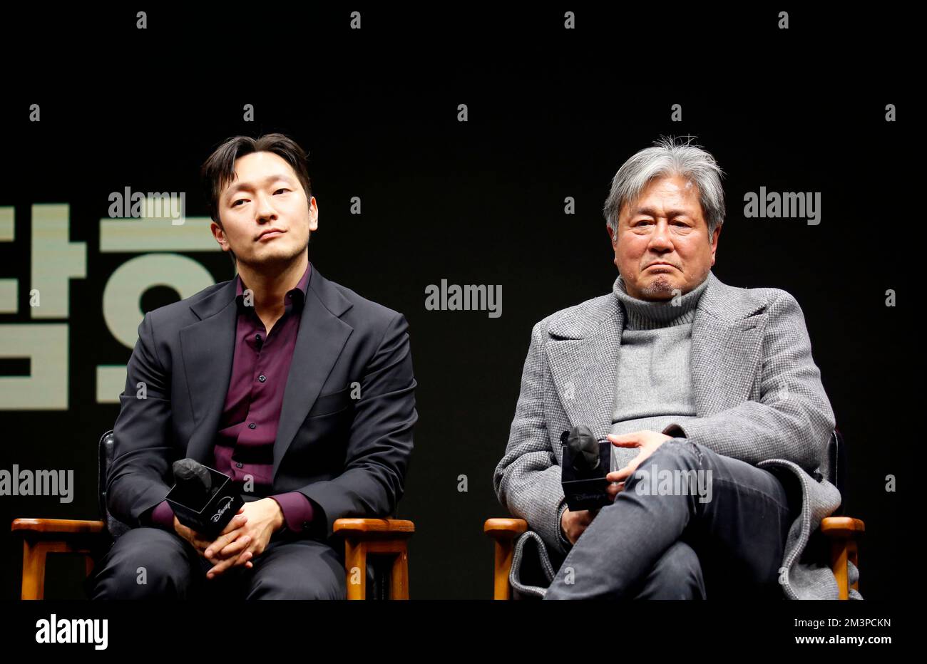 Son SukKu and Choi MinSik, Dec 14, 2022 South Korean actors Son Suk
