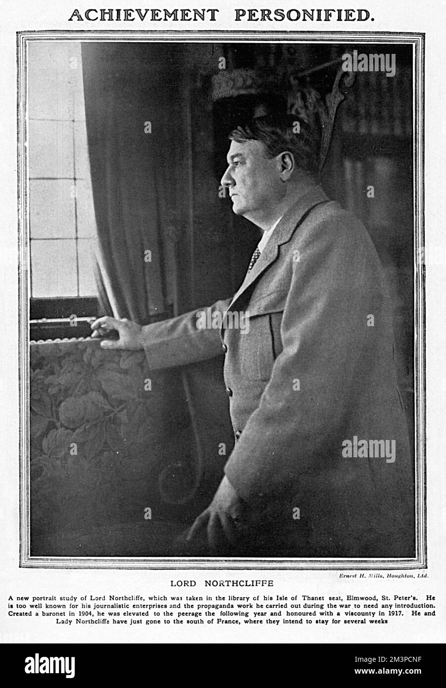 ALFRED HARMSWORTH, later Lord NORTHCLIFFE (1865 1922), newspaper