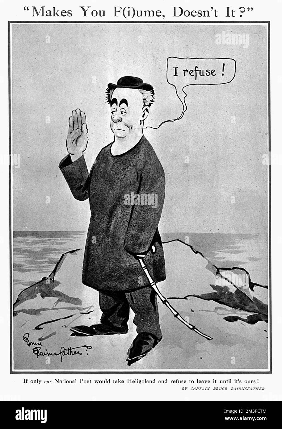 Makes you F(i)ume, doesn't it? by Bruce Bairnsfather Stock Photo