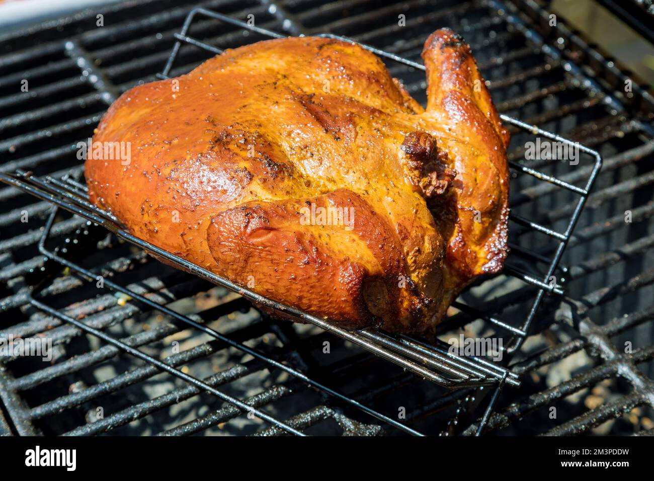 On BBQ grill we prepare traditional homemade roast and smoked whole
