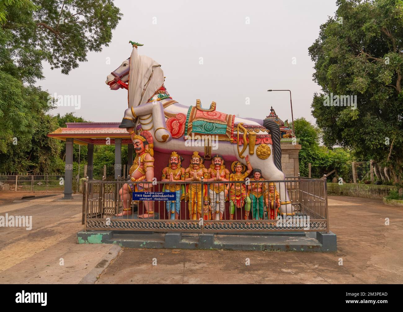 Terracotta Horses gifts to the god Aiyanar, Tamil Nadu, Pallathur