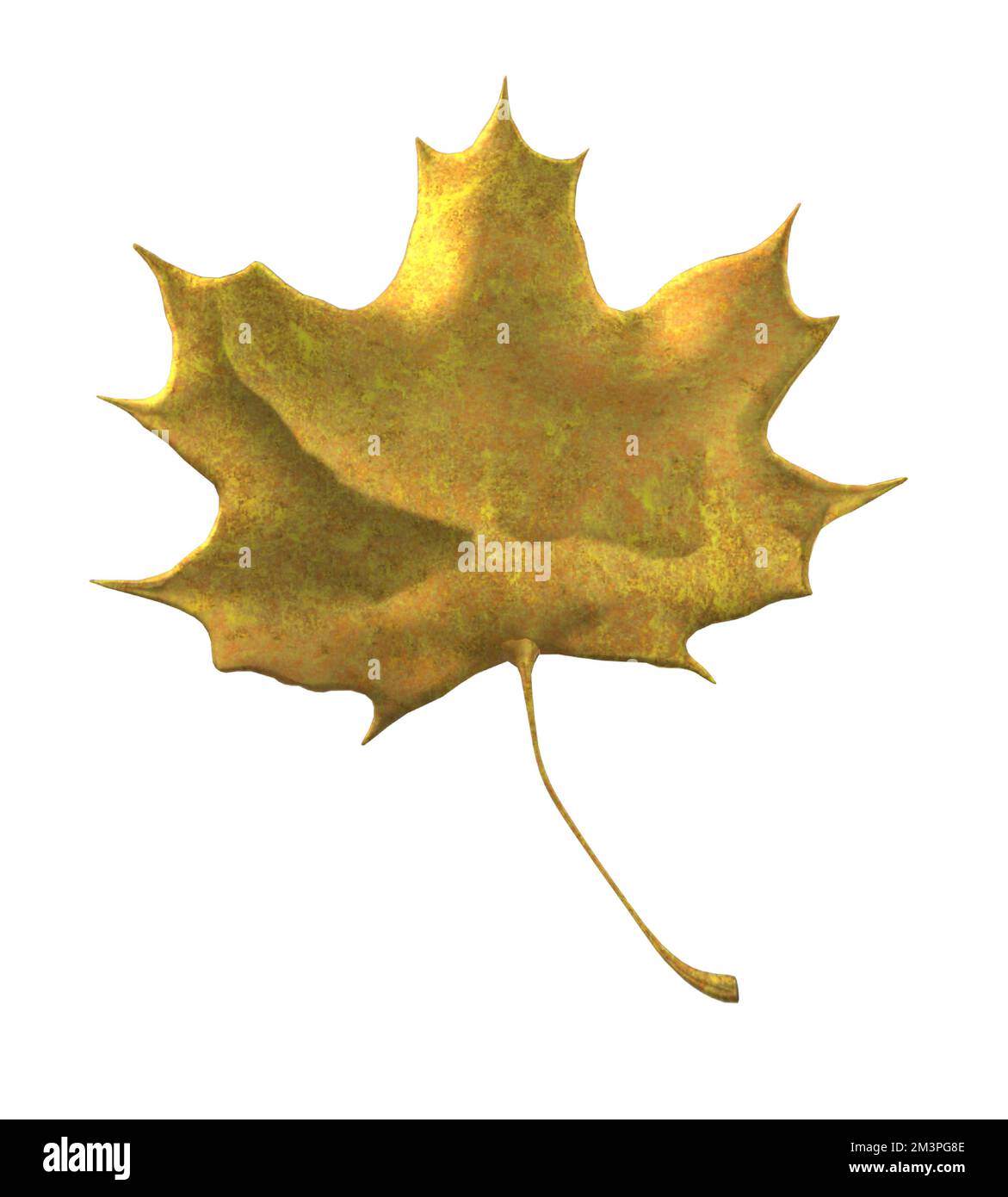 Gold Maple Leaf Stock Vector