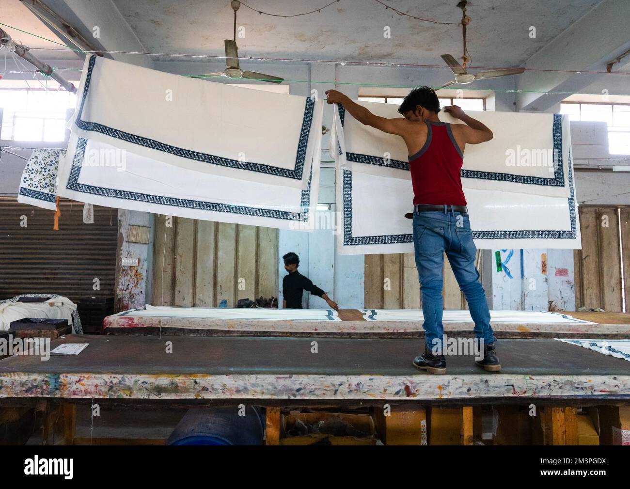 Block printing Rajasthan, Jaipur, India Stock Photo Alamy