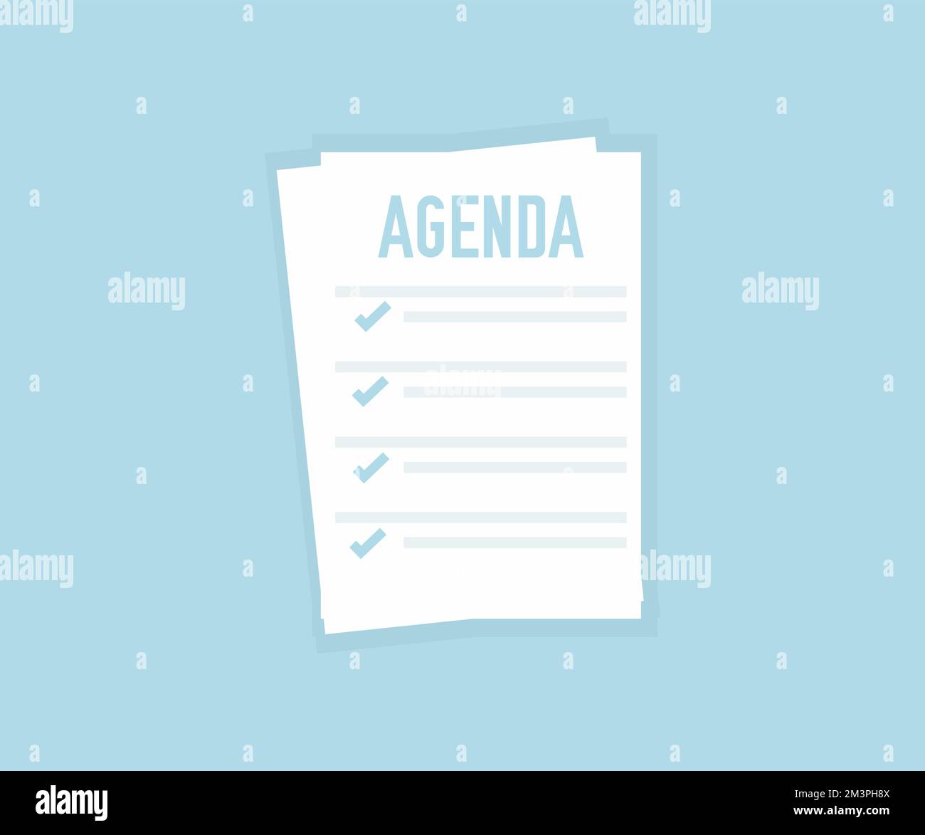 Agenda. Daily Productivity Planner. Event planner timetable agenda plan logo design. Time management. Appointment schedule icon  vector design. Stock Vector