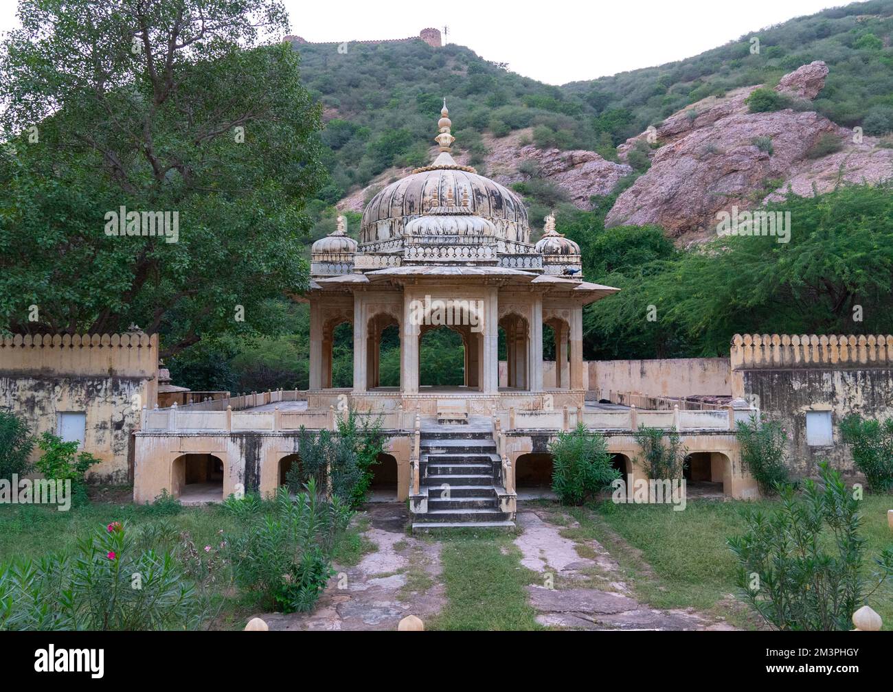Gaitore Ki Chhatriyan cenotaph, Rajasthan, Jaipur, India Stock Photo