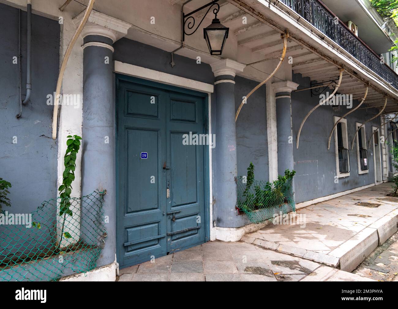 Old colonial house in the french quarter, Pondicherry, Puducherry