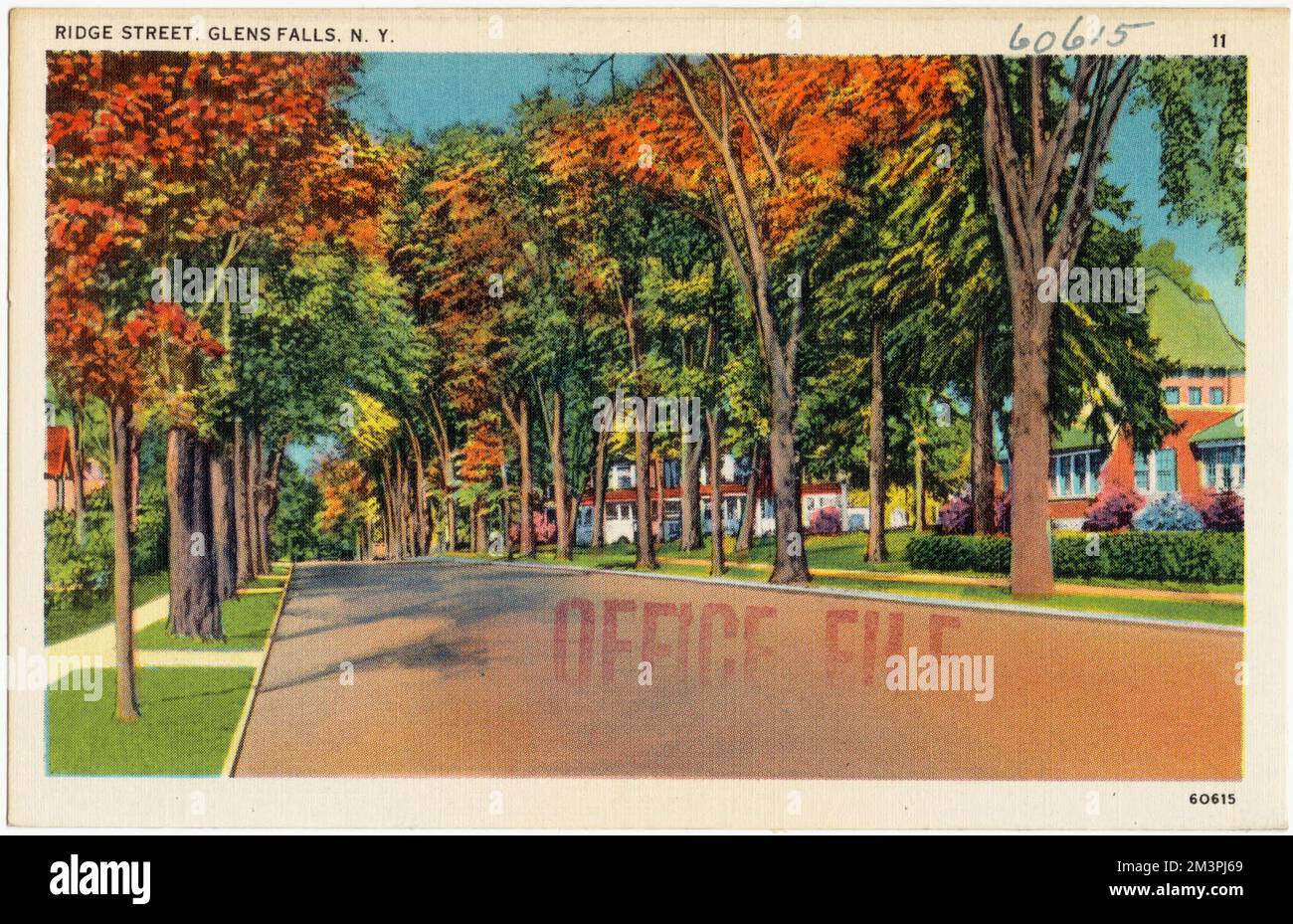 Ridge Street, Glens Falls, N. Y. , Tichnor Brothers Collection, postcards of the United States