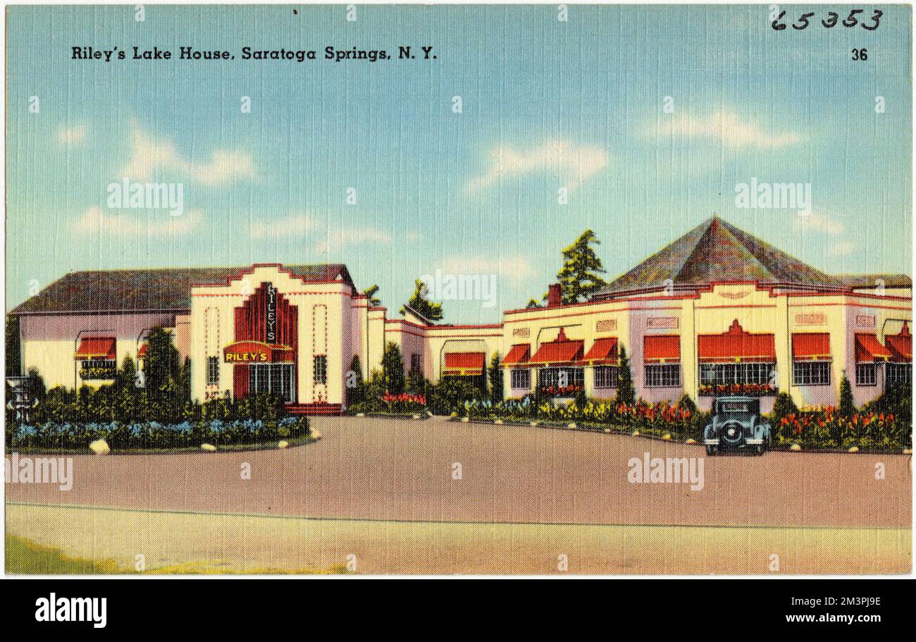 Riley's Lake House, Saratoga Springs, N. Y. , Hotels, Tichnor Brothers ...