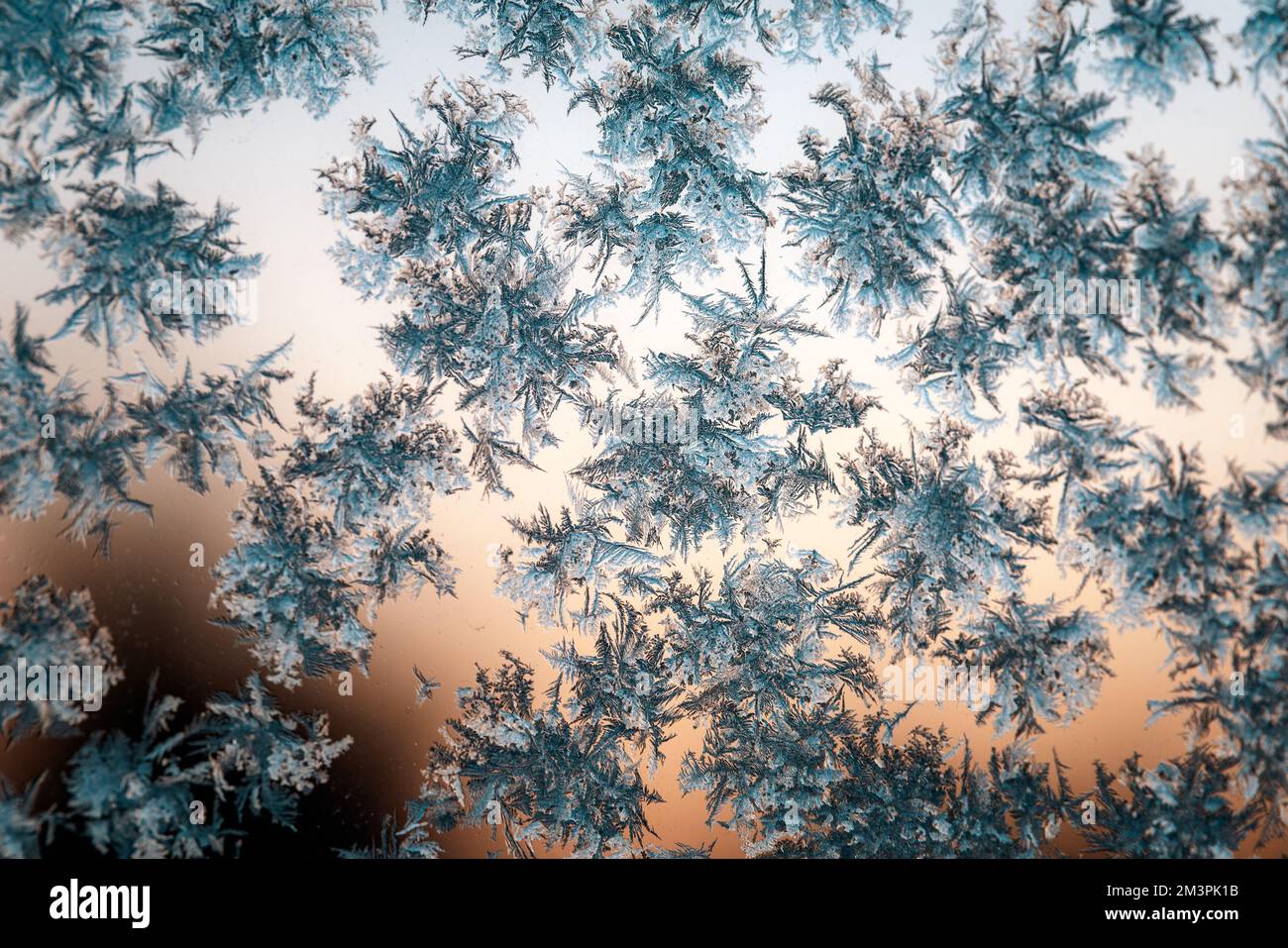 frost painted patterns on the window Stock Photo - Alamy
