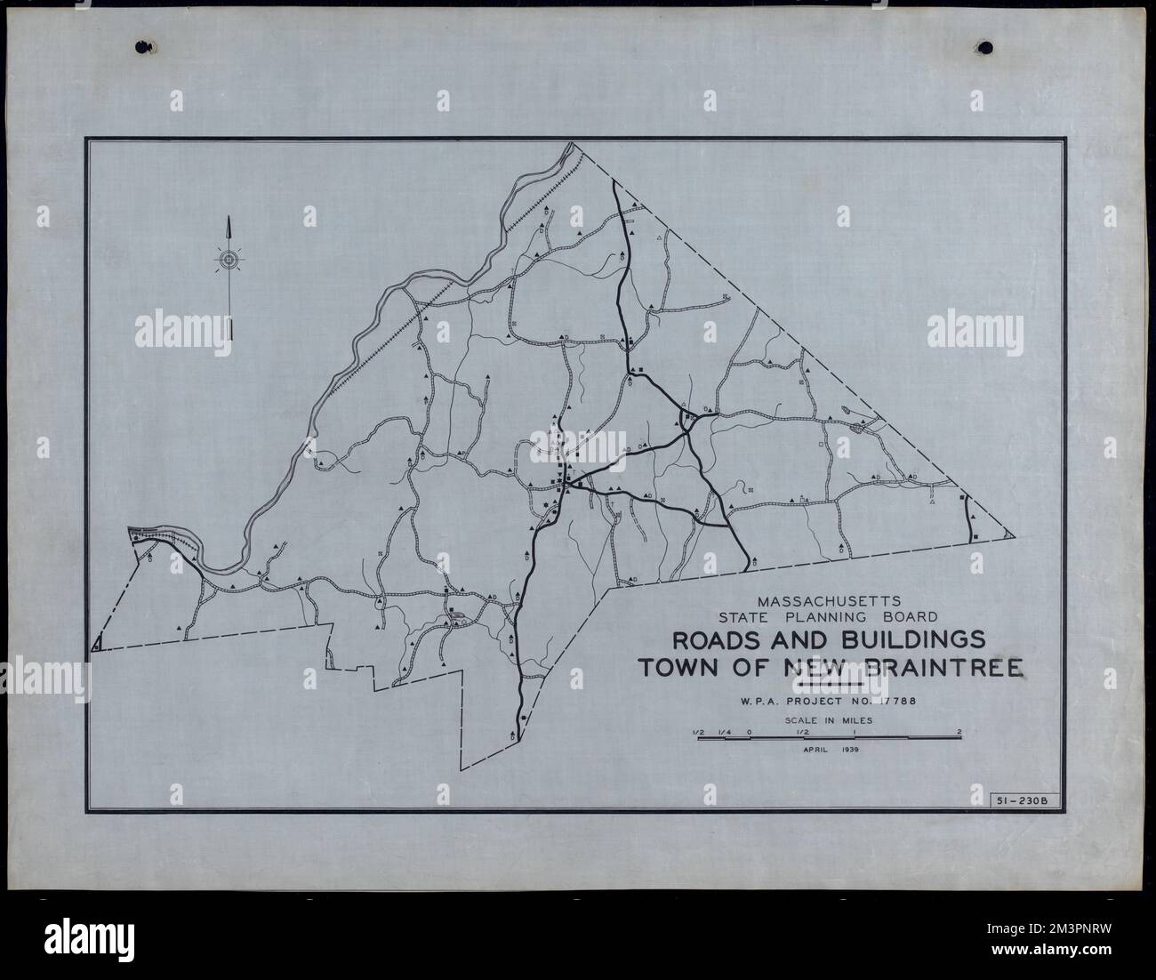 Roads and Buildings Town of New Braintree , Roads, Cities and towns