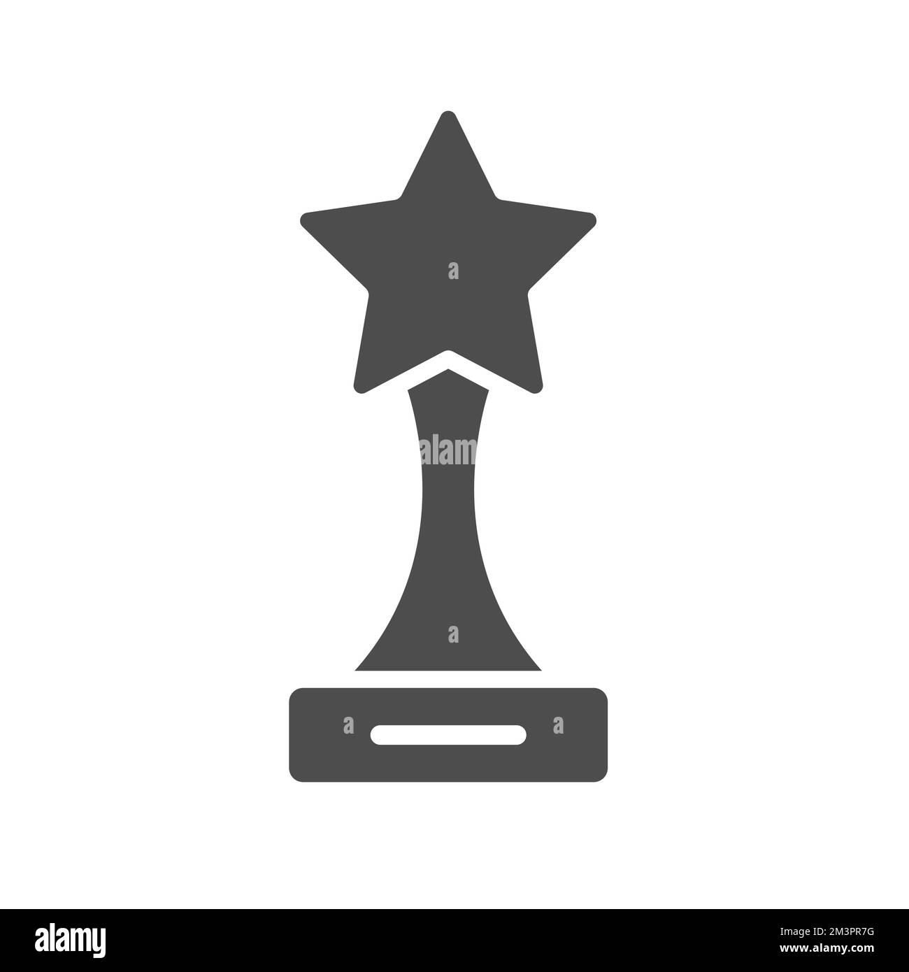 award silhouette vector icon isolated Stock Vector
