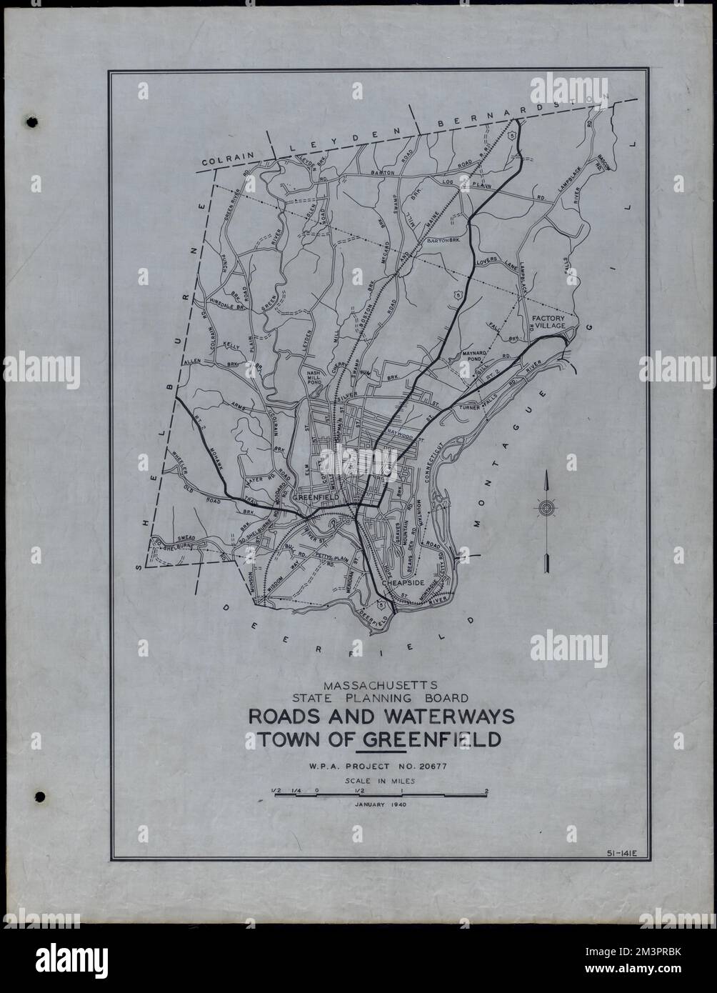Roads and Waterways Town of Greenfield , Roads, Cities and towns, Land