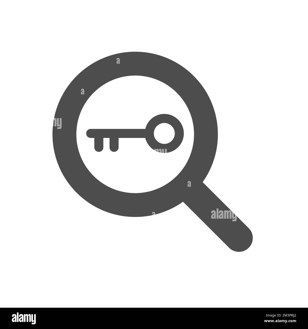 key searching silhouette vector icon isolated Stock Vector Image & Art ...