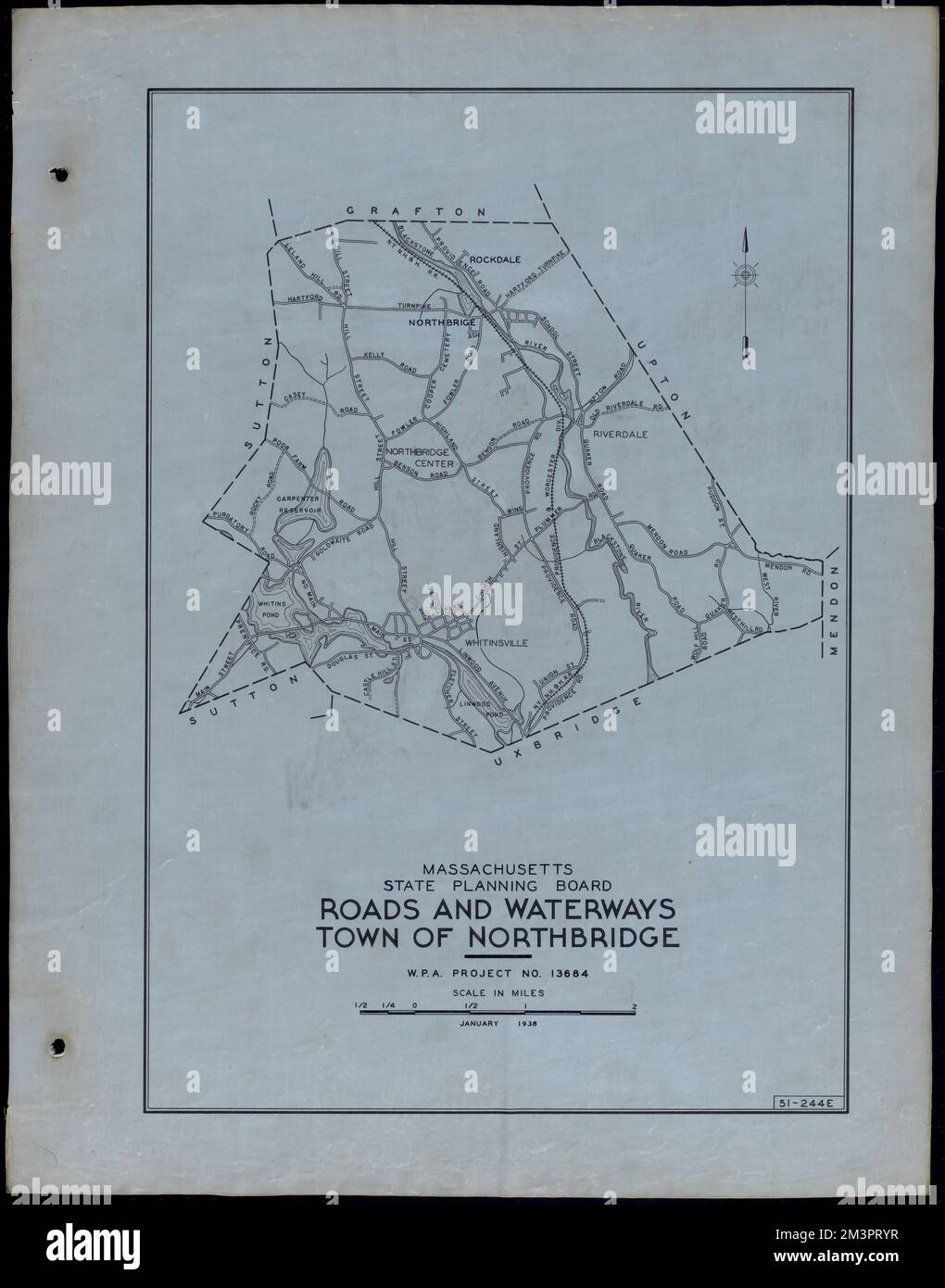 Roads and Waterways Town of Northbridge , Roads, Cities and towns, Land