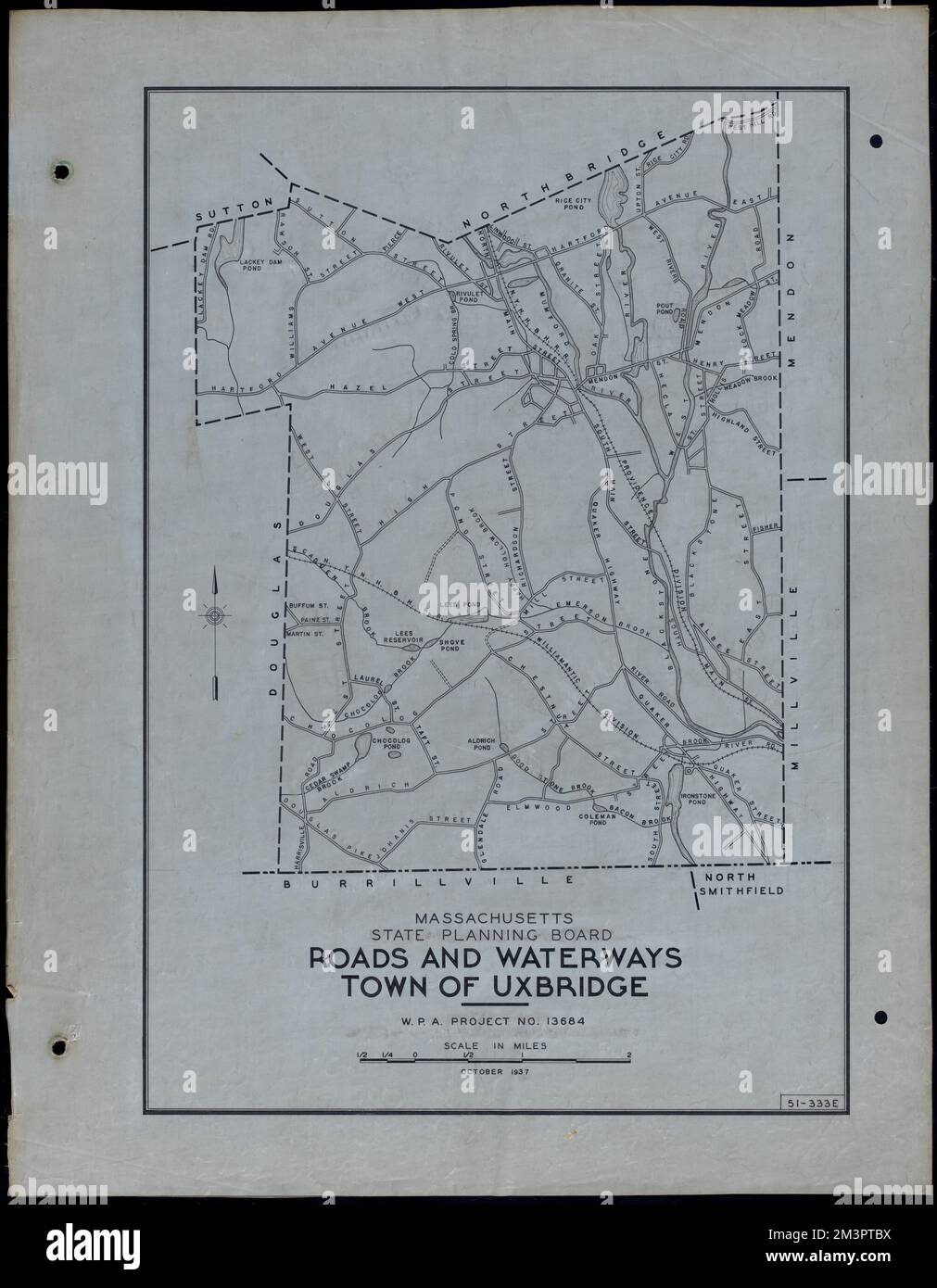 Roads and Waterways Town of Uxbridge , Roads, Cities and towns, Land