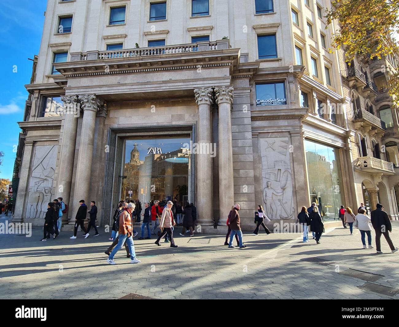 Zara store. Passeig de Gràcia, Barcelona, Catalonia, Spain Stock Photo