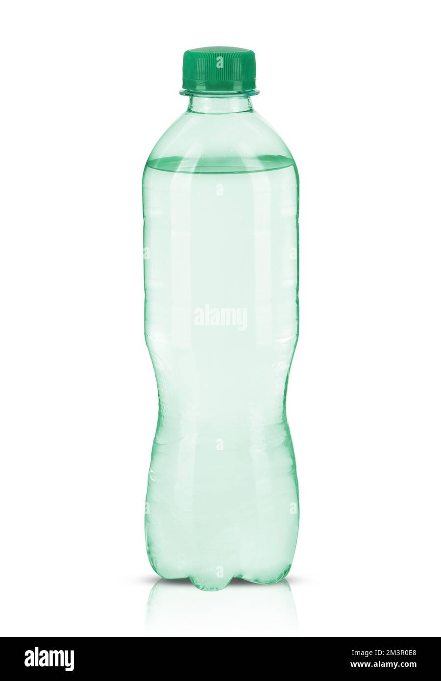 a small plastic bottle with mineral water Stock Photo